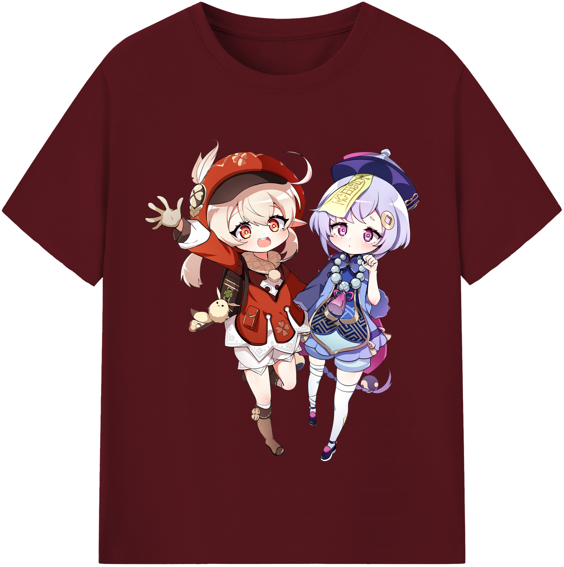 げんし神 七七 なな  genshin Nana 綿100％半袖Tシャツ（フロントプリント）